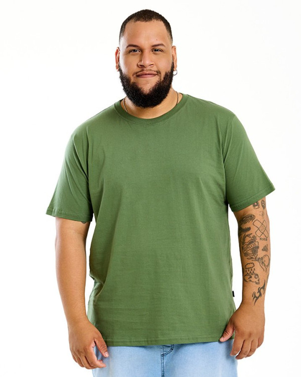 Camiseta Classic Basic Verde Militar Knulu