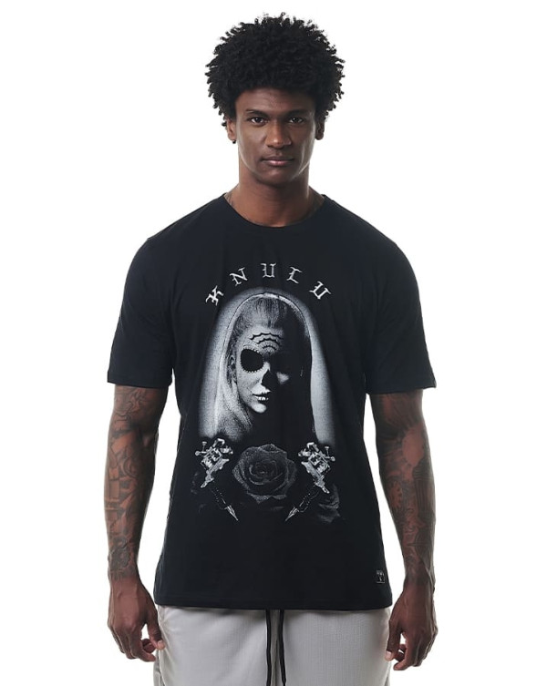 Camiseta Classic Catrina Preto Knulu