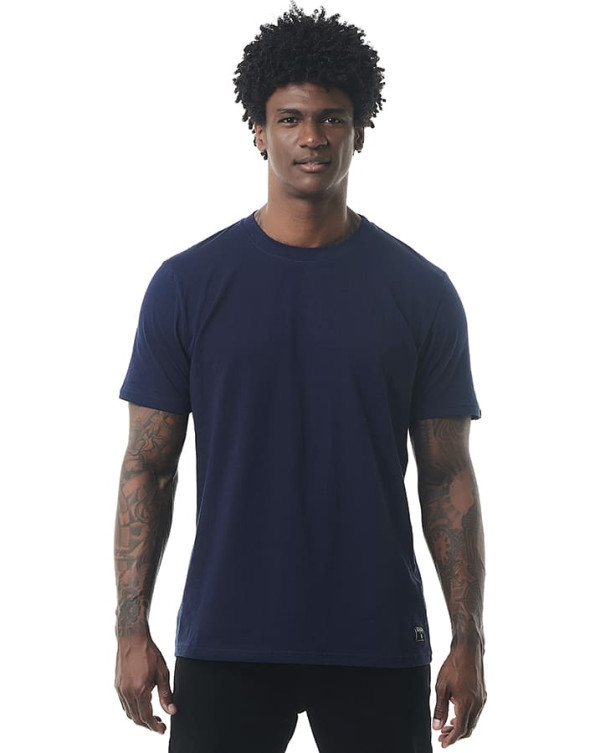 Camiseta Classic Masculina Confort Touch Azul Marinho Knulu