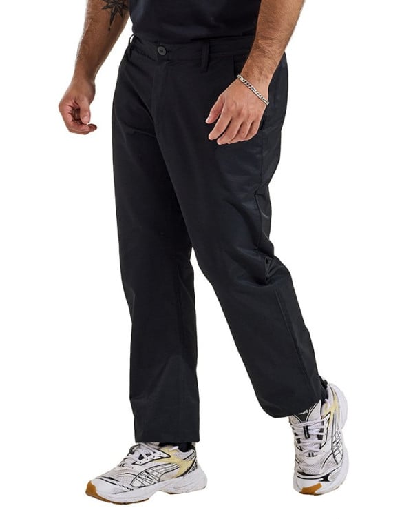 CALÇA CHINO MASCULINA HÍBRIDA COMFY TECH UV50+ RESPIRABILIDADE E DISPENSA PASSAR PRETO KNULU