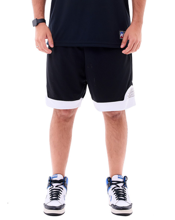 Bermuda  Basquete Dry-Fit Half Round Preto Knulu