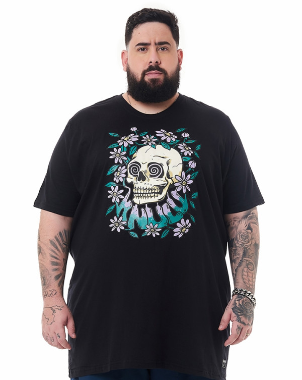 Camiseta Classic Hipno Skull Preto Knulu
