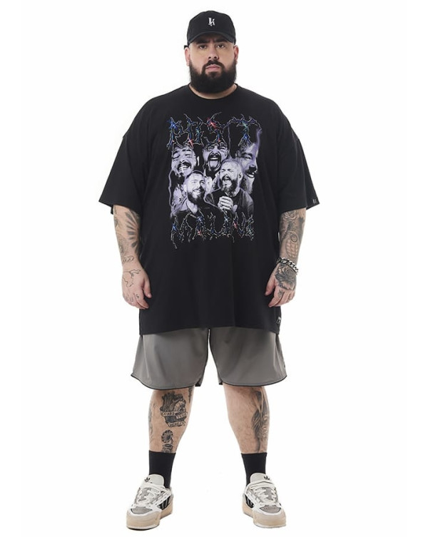 Camiseta Oversized Post Preto Knulu