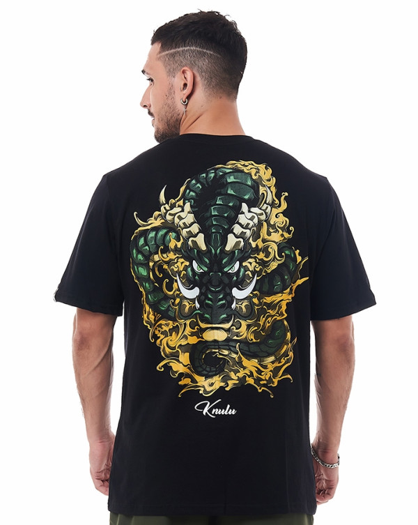 Camiseta Classic Dragon Preto Knulu