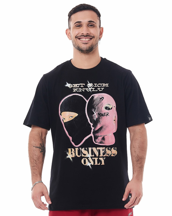 Camiseta Classic Balaclava Preto Knulu