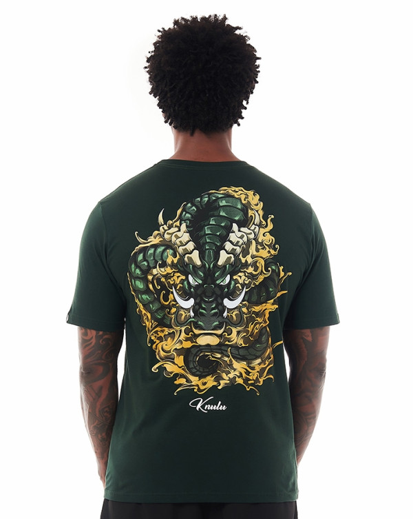 Camiseta Classic Dragon Verde Militar Knulu