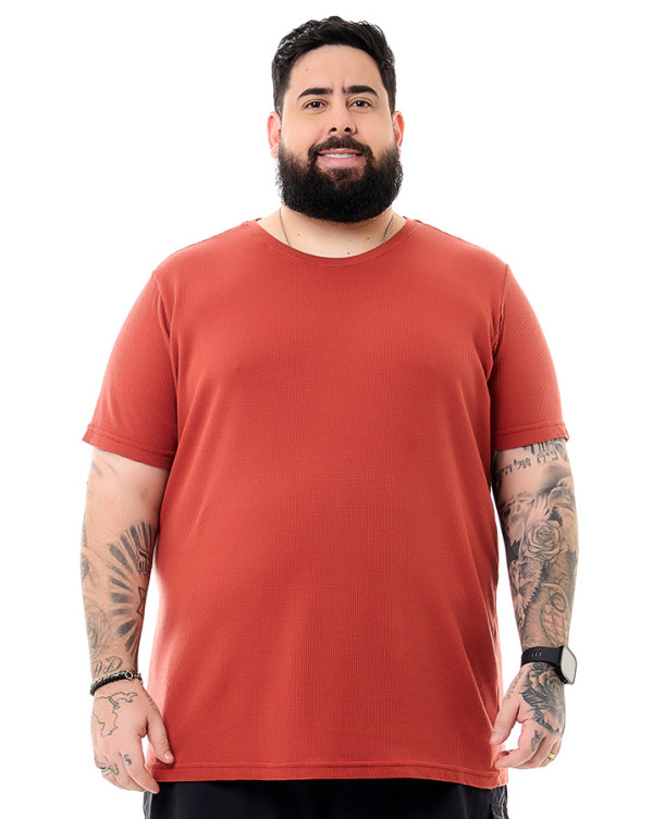 Camiseta Textura Chess Goiaba Knulu