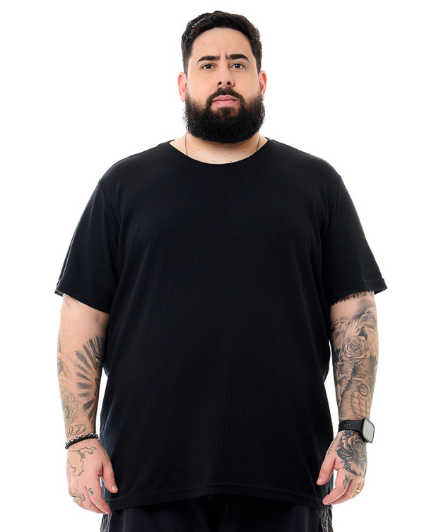 Camiseta Textura Chess Preto Knulu