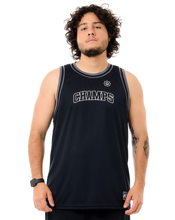 Regata Dry Fit Champs Preto Knulu