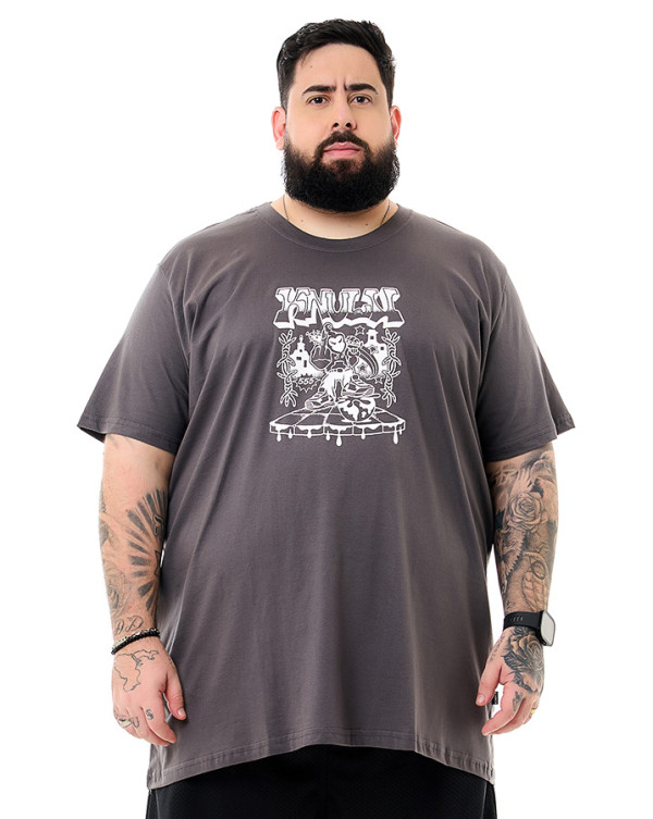 Camiseta Classic Hustle Cinza Chumbo Knulu