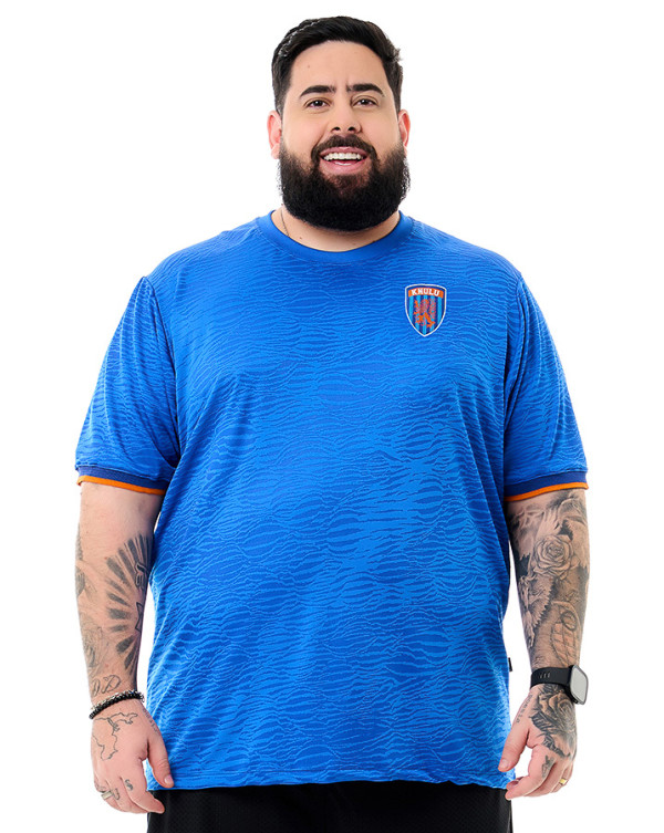 Camiseta Dry-Fit Jacquar Lion Azul Royal Knulu