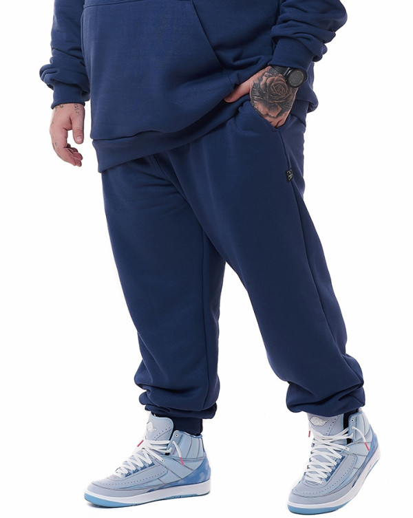 Calça Jogger Moletom Intensity Azul Jeans Knulu