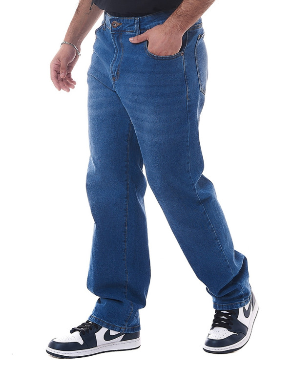 Calça Jeans Masculina Tradicional Brawley Azul Marinho Knulu