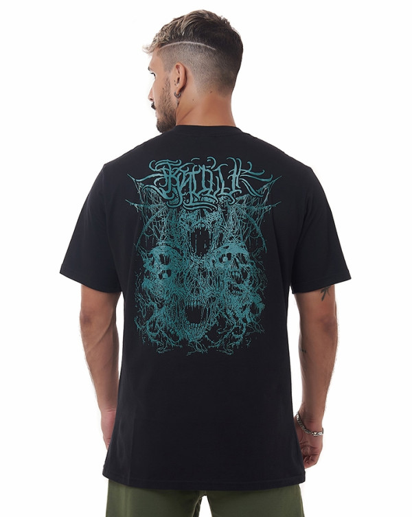 Camiseta Classic Dark Skull Preto Knulu