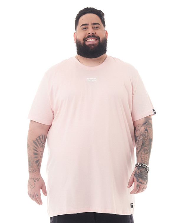 Camiseta Classic Block Logo Rosa Knulu