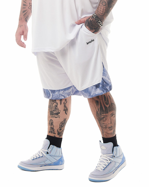 Bermuda Dry-Fit Ocean Stripe Branco Knulu