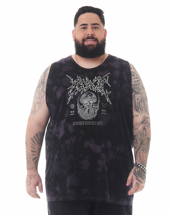 Regata Tie-Dye Nightmare Preto Knulu