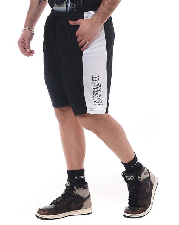 Bermuda Dry-Fit Basquete Athletic Preta e Branca Knulu