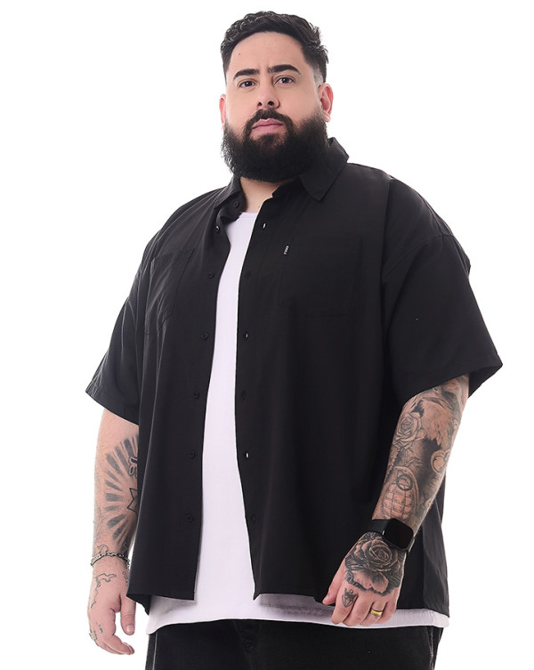 Camisa Oversized Workshirt Preto Knulu