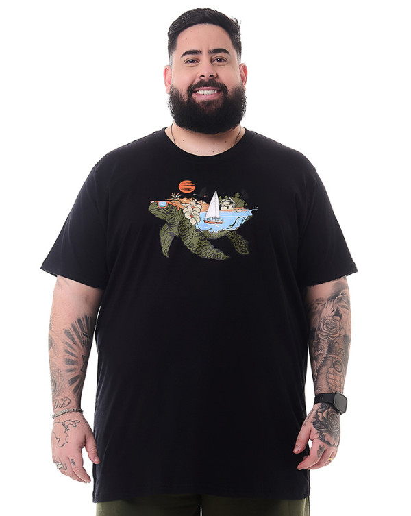 Camiseta Classic Turtle Preto Knulu