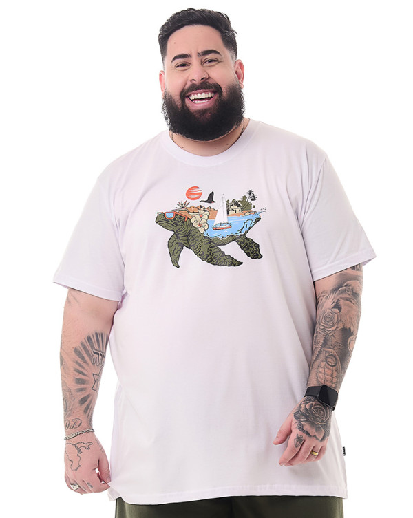 Camiseta Classic Turtle Branco Knulu