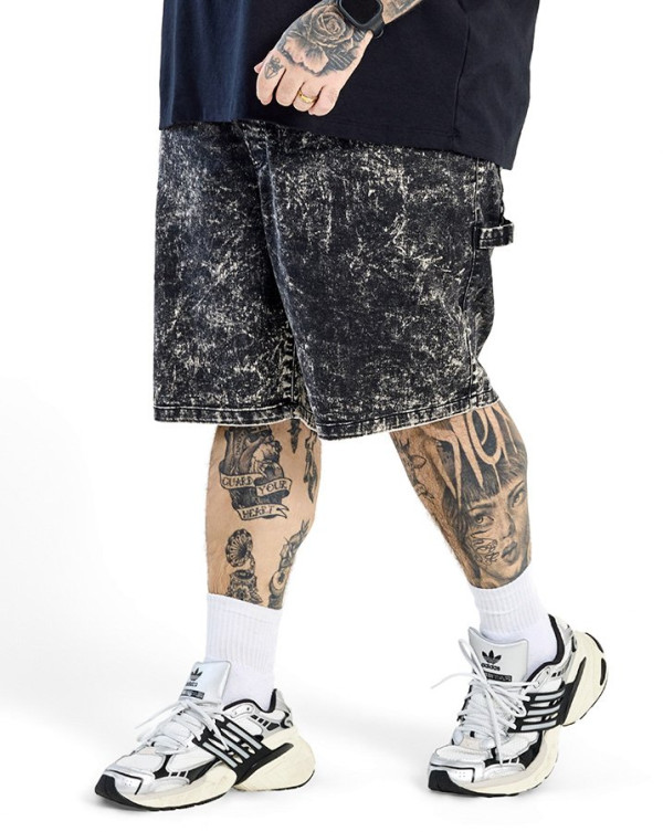 Bermuda Jeans Masculina  Carpinteiro Skyline Preto Knulu