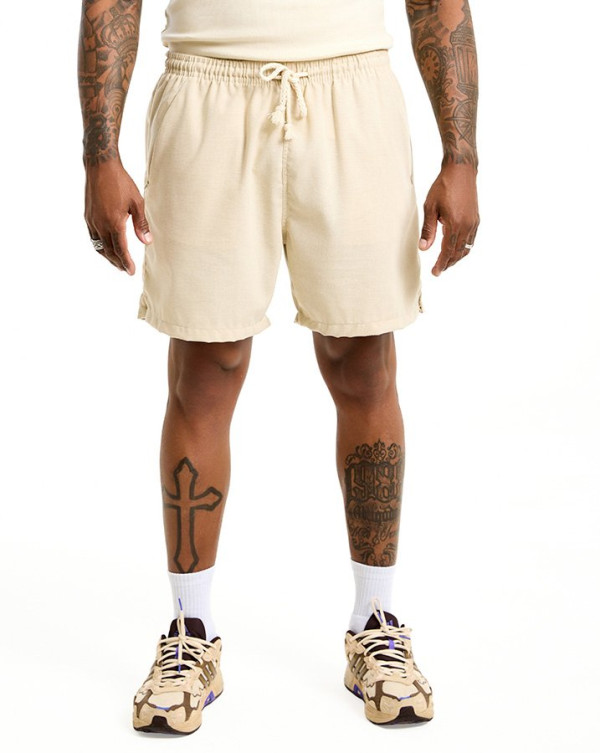 Short Casual  Linen Off White Knulu