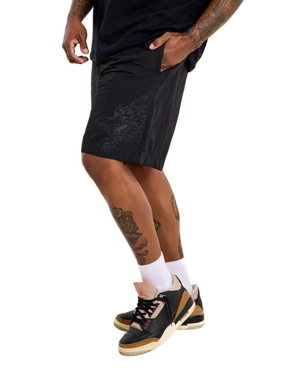 Bermuda Casual Masculina Root Dragon Preto Knulu