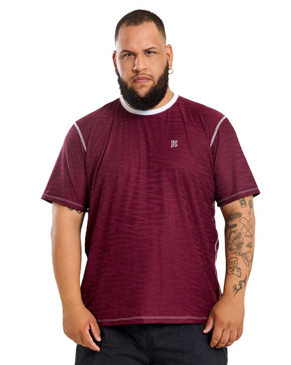 Camiseta Dry-Fit Jacquar Ravena Vinho Knulu