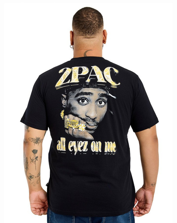 Camiseta Classic 2Pac Eyez Preto Knulu