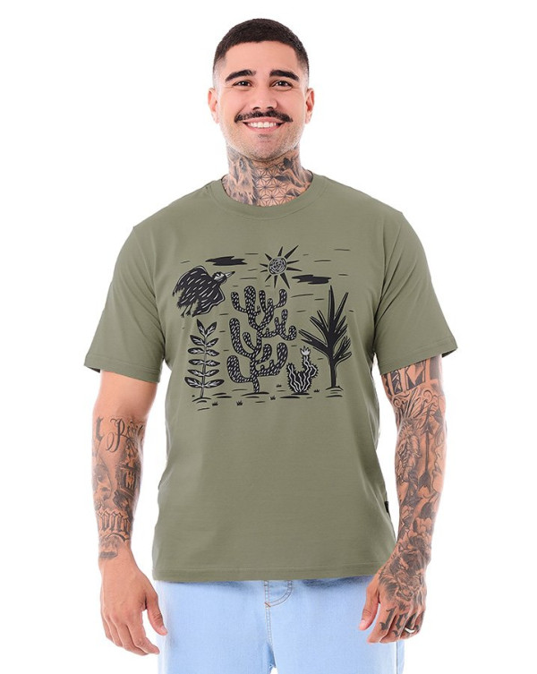 Camiseta Classic Cordel Verde Oliva Knulu