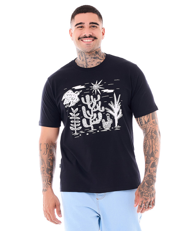 Camiseta Classic Cordel Preto Knulu