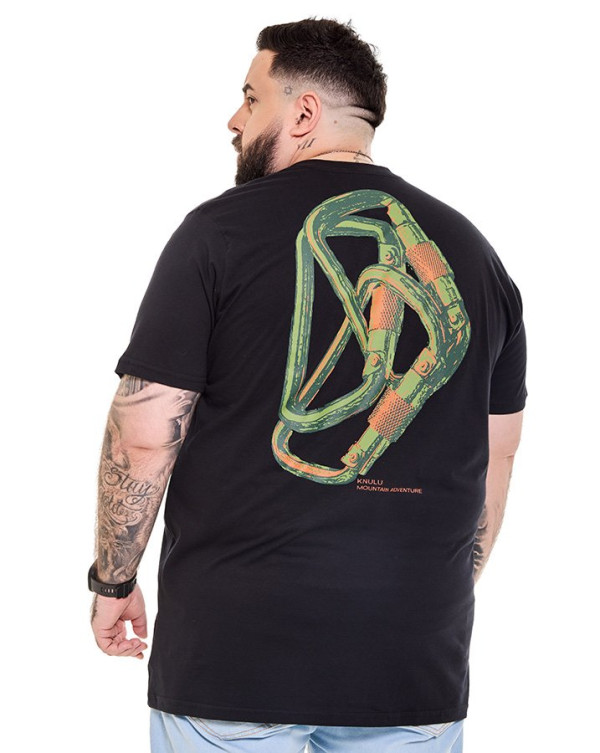 Camiseta Classic Carabiner Clip Preto Knulu