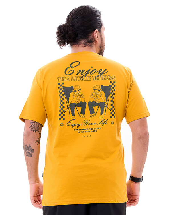 Camiseta Classic Enjoy Amarelo Knulu