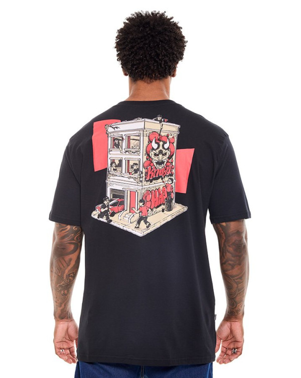 Camiseta Classic Hannya Graffitti Preto Knulu