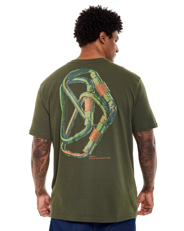 Camiseta Classic Carabiner Clip Verde Knulu