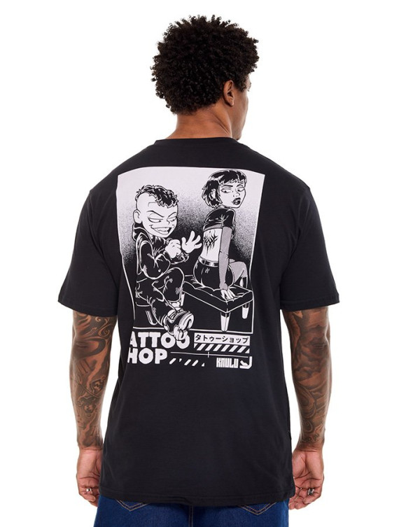 Camiseta Classic Tattoo Shop Preto Knulu