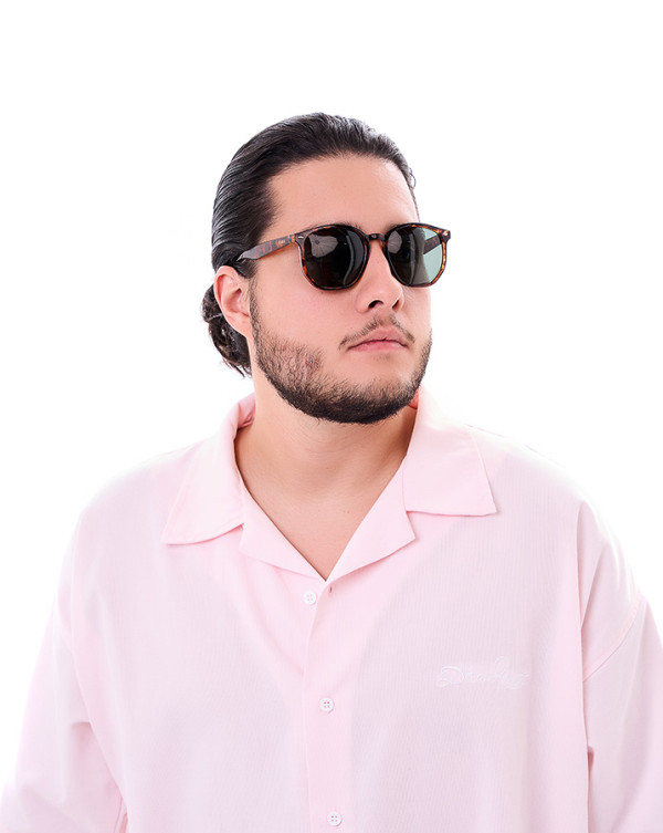 Óculos De Sol Retro Geométrico Tortoise Knulu