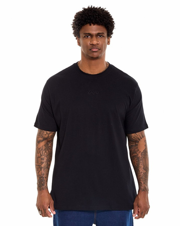 Camiseta Classic Relief Logo Preto Knulu
