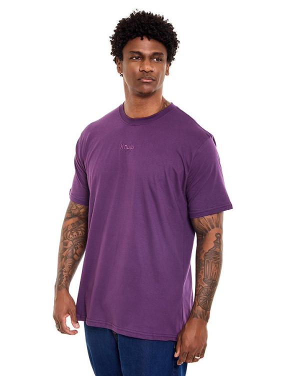 Camiseta Classic Relief Logo Roxo Knulu