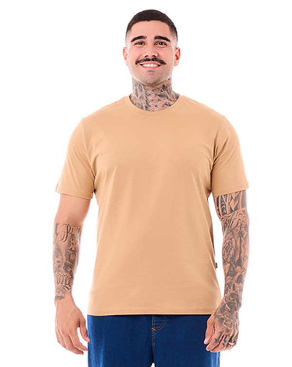Camiseta Classic Basic Bege Knulu