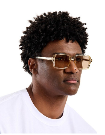 Óculos De Sol Retrô Retangular Nude Knulu