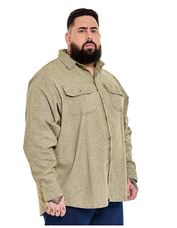 Camisa Oversized Flanelada Verde Knulu