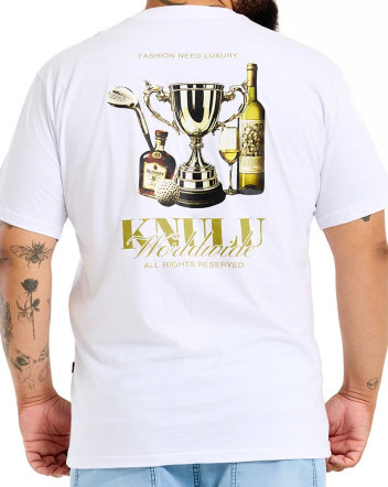 Camiseta Classic Algodão Premium Fashion Need Luxury Branco Knulu