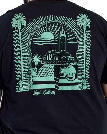 Camiseta Classic Algodão Premium Morocco Preto Knulu