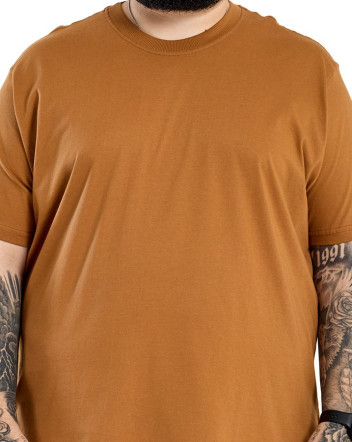 Camiseta Classic Algodão Premium Basic Caramelo Knulu