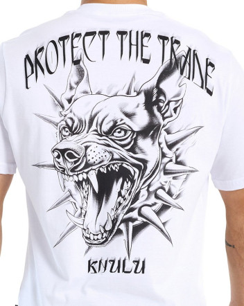 Camiseta Classic Protect The Trade Branco Knulu
