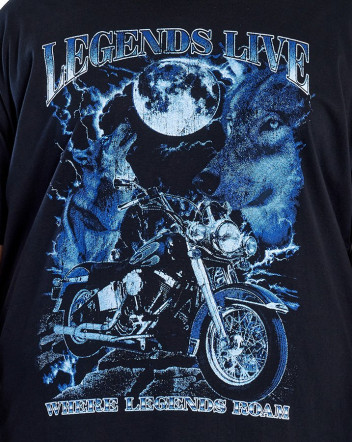 Camiseta Classic Legends Roam Preto Knulu