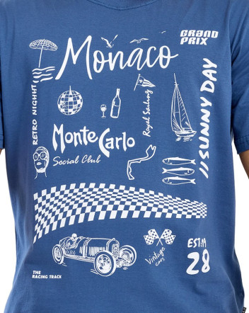 Camiseta Classic Algodão Premium Monaco Azul Knulu