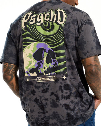 Camiseta Classic Tie-Dye Psycho Cinza Knulu